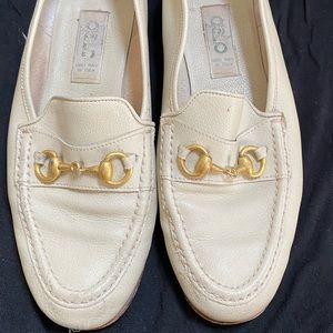 GALO horsebit chain womens loafers